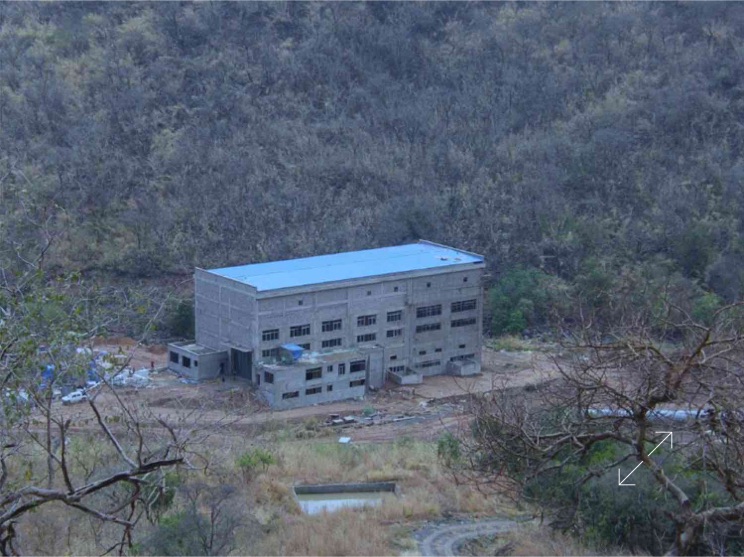 Power house being constructed for Neshe multipurpose hydropower project.
